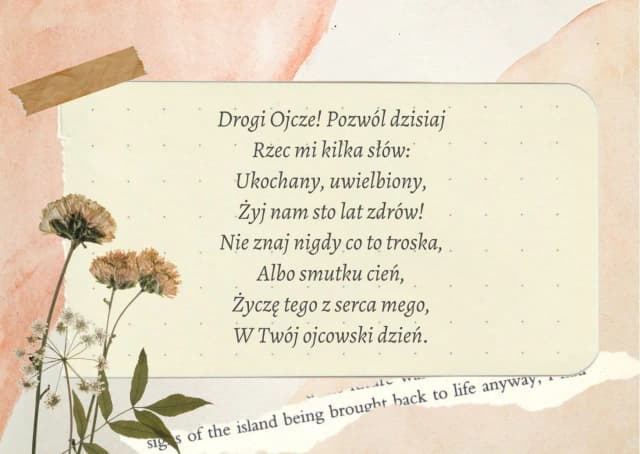 Wiersze na Dzień Taty – piękne i wzruszające teksty dla ojca Wiersze na Dzień Taty – piękne i wzruszające teksty dla ojca
