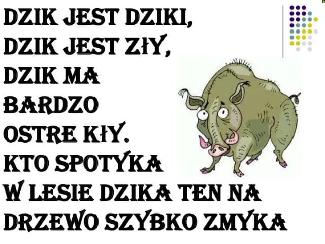 Dzik jest dziki wiersz - odkryj jego niezwykłe przesłanie i znaczenie Dzik jest dziki wiersz - odkryj jego niezwykłe przesłanie i znaczenie