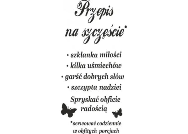 Przepis na szczęście wiersz: odkryj tajemnice prawdziwej radości Przepis na szczęście wiersz: odkryj tajemnice prawdziwej radości